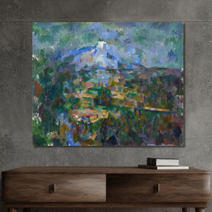 Il Mont Sainte-Victoire Visto Da Les Lauves Paul Cézanne pcz229 quadro stampato su tela