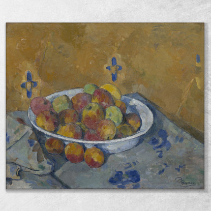 Il Piatto Delle Mele Paul Cézanne pcz232 quadro stampato su tela