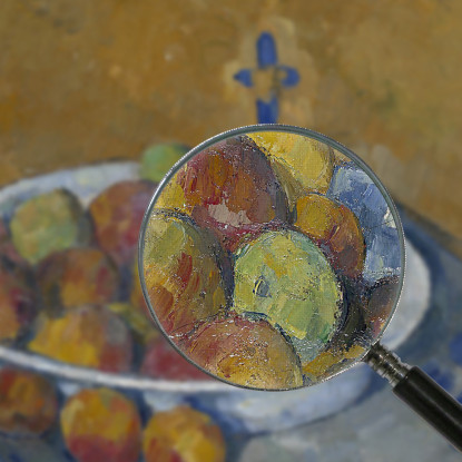 Il Piatto Delle Mele Paul Cézanne pcz232 quadro stampato su tela