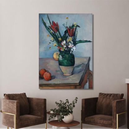 Il Vaso Di Tulipani Paul Cézanne pcz235 quadro stampato su tela