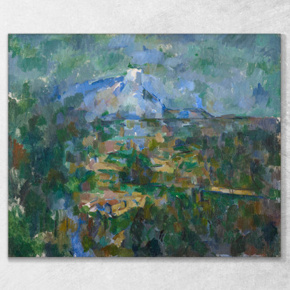 Veduta Del Monte Sainte-Victoire Da Les Lauves Paul Cézanne pcz239 quadro stampato su tela