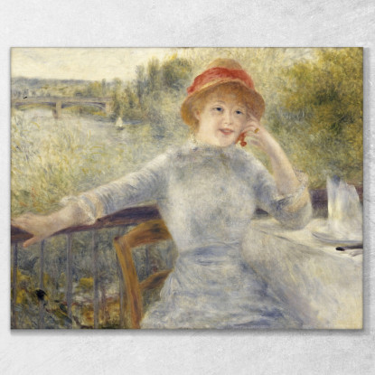 Alfonsina Fournaise Pierre-Auguste Renoir par2 quadro stampato su tela