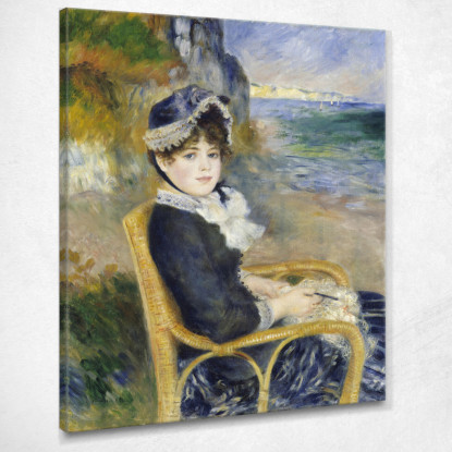 In Riva Al Mare Pierre-Auguste Renoir par3 quadro stampato su tela