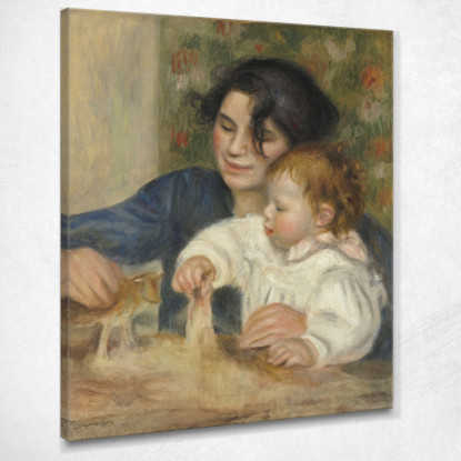 Gabrielle E Jean Pierre-Auguste Renoir par9 quadro stampato su tela