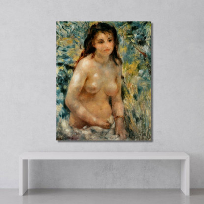 Nudo Al Sole Pierre-Auguste Renoir par18 quadro stampato su tela