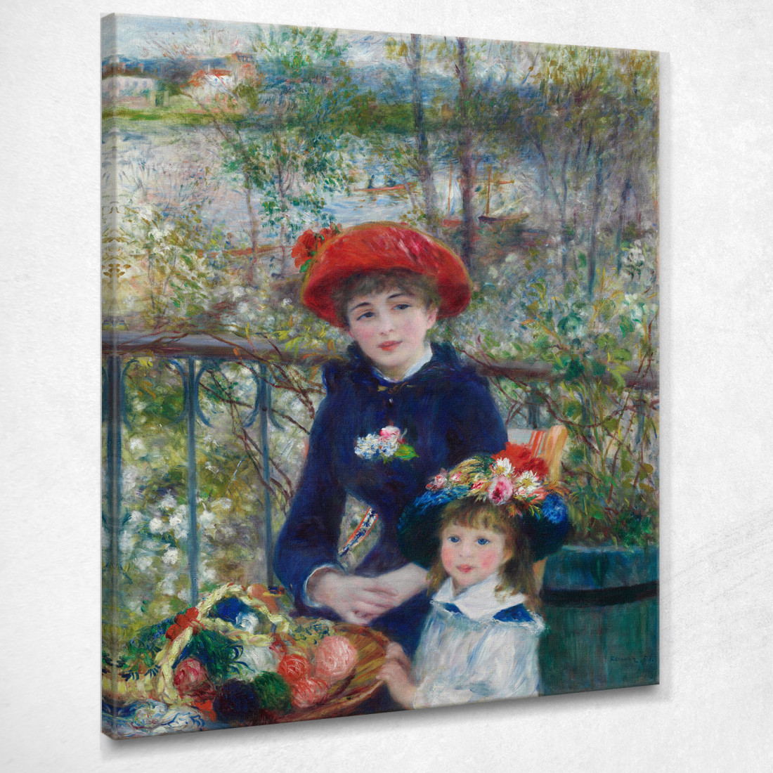 Sulla Terrazza Pierre-Auguste Renoir par19 quadro stampato su tela