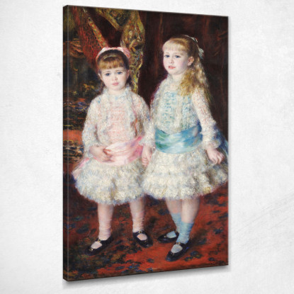 Rosa E Blu – Le Ragazze Di Cahen D'Anvers Pierre-Auguste Renoir par20 quadro stampato su tela