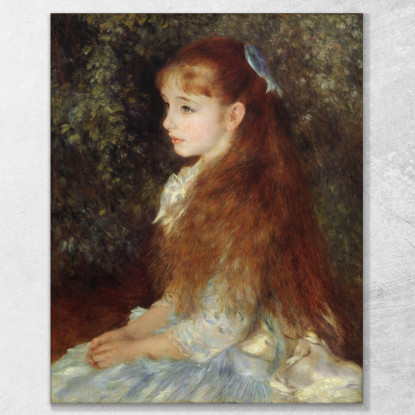 Ritratto Di Mademoiselle Irène Cahen D'Anvers Pierre-Auguste Renoir par21 quadro stampato su tela