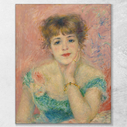 Ritratto Di Jeanne Samary Pierre-Auguste Renoir par22 quadro stampato su tela