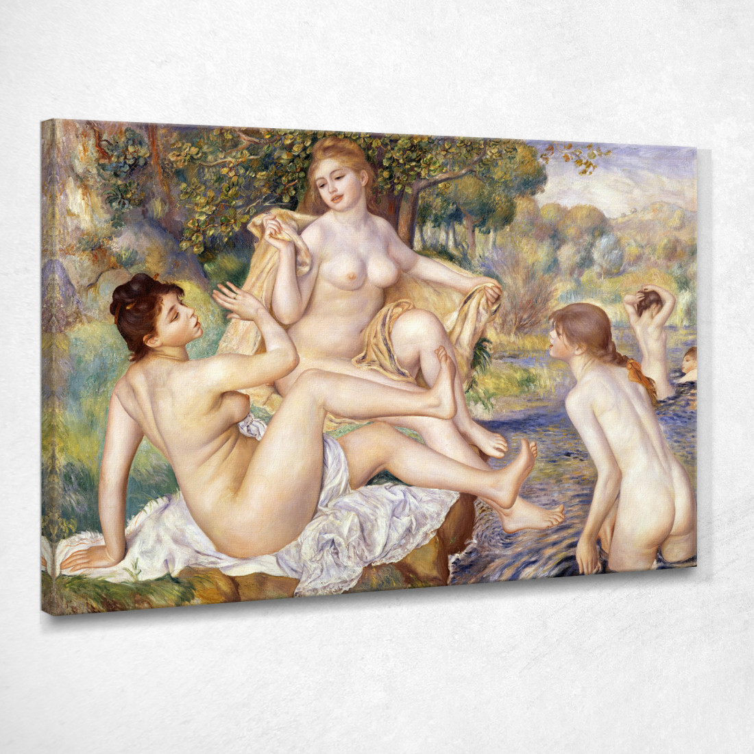 Le Grandi Bagnanti Pierre-Auguste Renoir par25 quadro stampato su tela