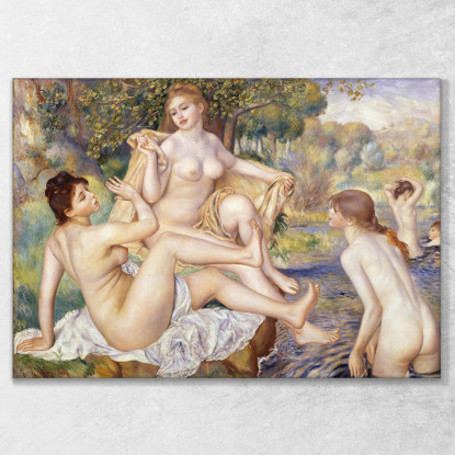 Le Grandi Bagnanti Pierre-Auguste Renoir par25 quadro stampato su tela