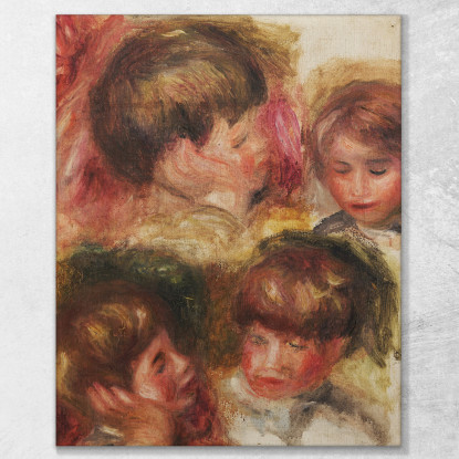 Quattro Teste Jean Renoir Pierre-Auguste Renoir par52 quadro stampato su tela