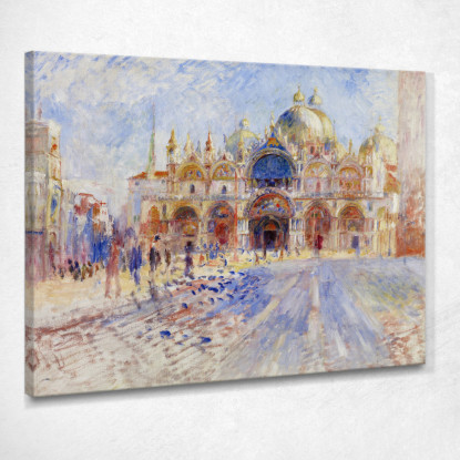 The Piazza San Marco Venice 1881 Pierre-Auguste Renoir par56 quadro stampato su tela