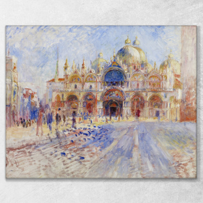 The Piazza San Marco Venice 1881 Pierre-Auguste Renoir par56 quadro stampato su tela