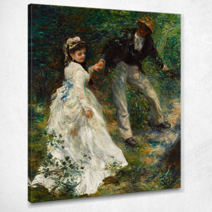 La Passeggiata 1870 Pierre-Auguste Renoir par59 quadro stampato su tela