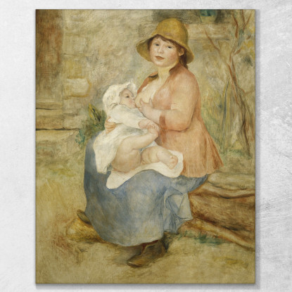 Maternità 1885 Pierre-Auguste Renoir par68 quadro stampato su tela