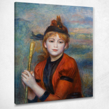 L'Escursionista 1888 Pierre-Auguste Renoir par70 quadro stampato su tela