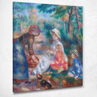 Il Venditore Di Mele Pierre-Auguste Renoir par85 quadro stampato su tela