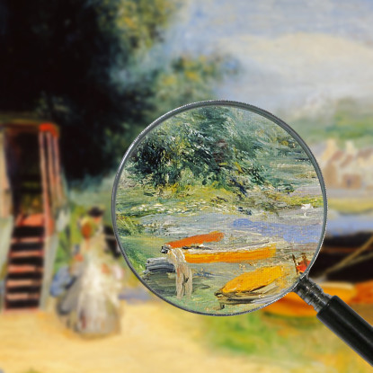 Vista Di Bougival Pierre-Auguste Renoir par86 quadro stampato su tela