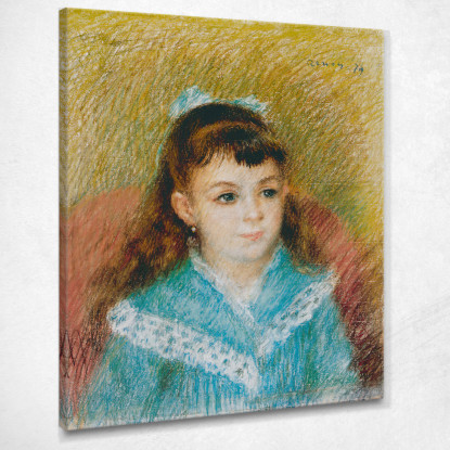 Ritratto Di Giovane Ragazza Elisabeth Maître 1879 Pierre-Auguste Renoir par89 quadro stampato su tela