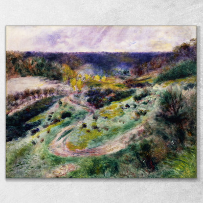 Strada A Wargemont Pierre-Auguste Renoir par99 quadro stampato su tela