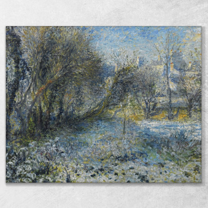 Paesaggio Innevato Pierre-Auguste Renoir par111 quadro stampato su tela