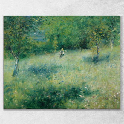 Primavera A Chatou 1873 Pierre-Auguste Renoir par112 quadro stampato su tela