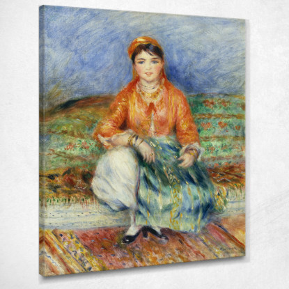 Ragazza Algerina Pierre-Auguste Renoir par118 quadro stampato su tela