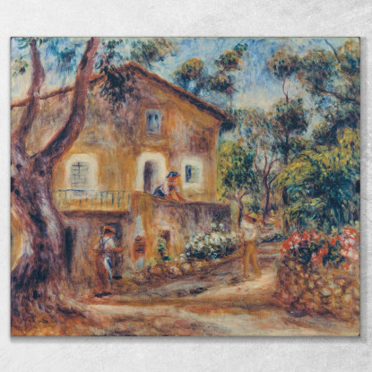 La Casa Di Les Collettes A Cagnes Pierre-Auguste Renoir par122 quadro stampato su tela