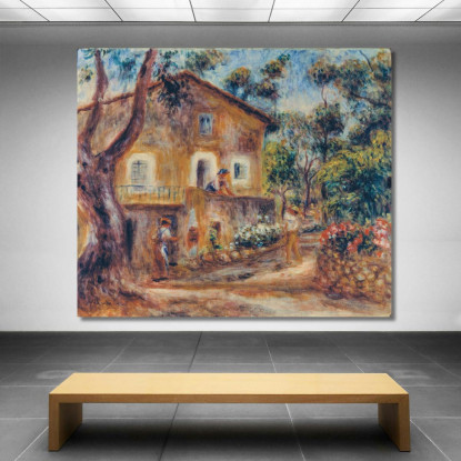 La Casa Di Les Collettes A Cagnes Pierre-Auguste Renoir par122 quadro stampato su tela