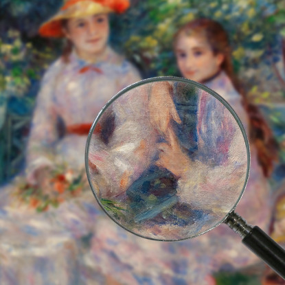 Le Figlie Di Durand-Ruel Pierre-Auguste Renoir par126 quadro stampato su tela