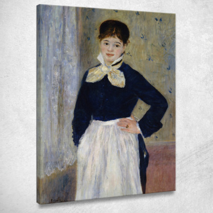 Una Cameriera Al Ristorante Duval Pierre-Auguste Renoir par131 quadro stampato su tela