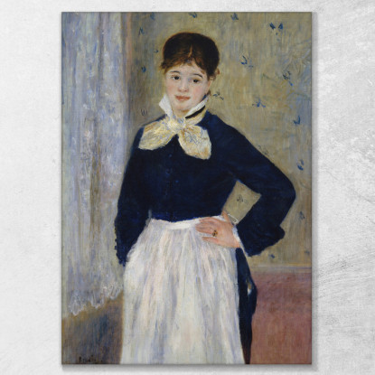 Una Cameriera Al Ristorante Duval Pierre-Auguste Renoir par131 quadro stampato su tela