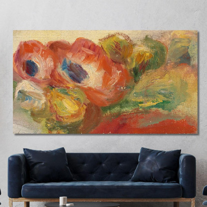 Anemoni Pierre-Auguste Renoir par143 quadro stampato su tela
