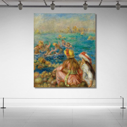 Bagnanti Pierre-Auguste Renoir par156 quadro stampato su tela