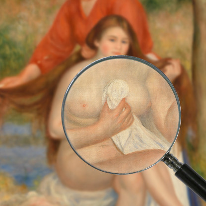 La Toilette Del Bagnante Pierre-Auguste Renoir par157 quadro stampato su tela