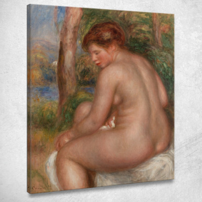 Bagnante Vista Di Tre Quarti Pierre-Auguste Renoir par160 quadro stampato su tela