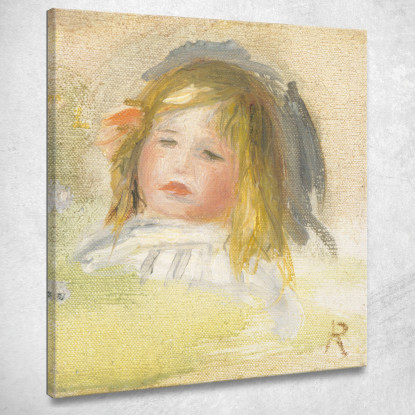 Bambino Con Capelli Biondi Pierre-Auguste Renoir par180 quadro stampato su tela