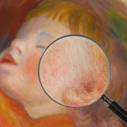 Bambino Addormentato Pierre-Auguste Renoir par203 quadro stampato su tela