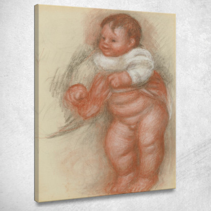 Bambino Nudo In Piedi Pierre-Auguste Renoir par204 quadro stampato su tela