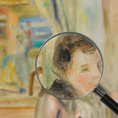 Donna In Un Interno Pierre-Auguste Renoir par213 quadro stampato su tela