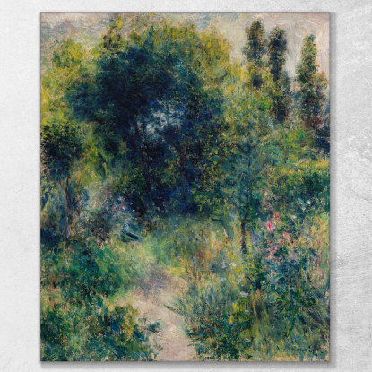 Giardino Pierre-Auguste Renoir par235 quadro stampato su tela