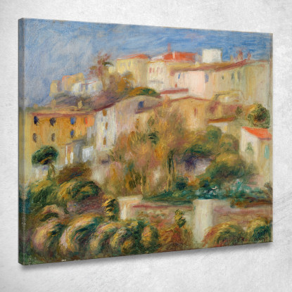 Case In Collina Gruppo Di Case Su Una Collina Pierre-Auguste Renoir par258 quadro stampato su tela