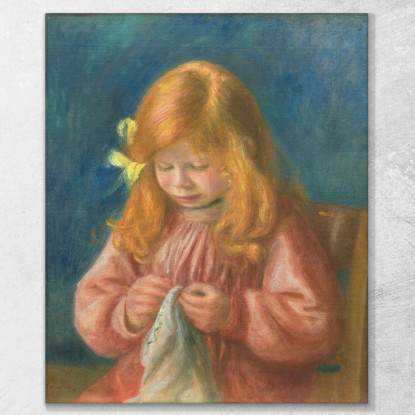 Cucito Di Jean Renoir Pierre-Auguste Renoir par263 quadro stampato su tela