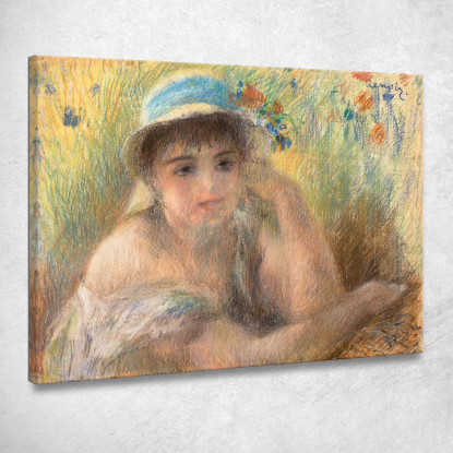 Giovane Ragazza Estate Pierre-Auguste Renoir par271 quadro stampato su tela