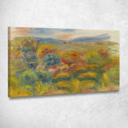 La Collina Rossa Pierre-Auguste Renoir par277 quadro stampato su tela