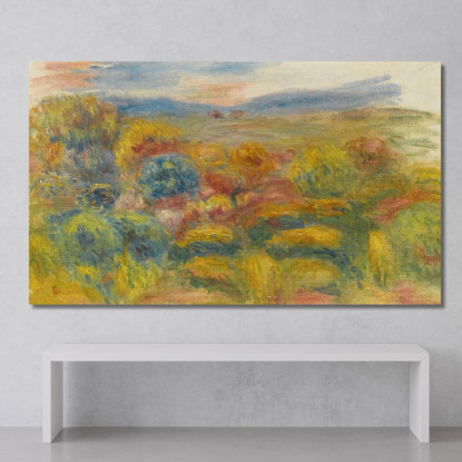 La Collina Rossa Pierre-Auguste Renoir par277 quadro stampato su tela