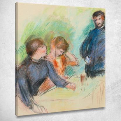 La Conversazione 2 Pierre-Auguste Renoir par278 quadro stampato su tela