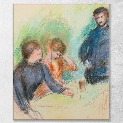 La Conversazione 2 Pierre-Auguste Renoir par278 quadro stampato su tela