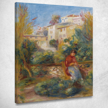 La Terrazza A Cagnes Pierre-Auguste Renoir par284 quadro stampato su tela